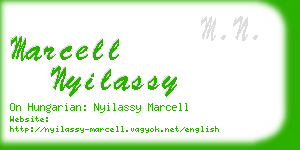 marcell nyilassy business card